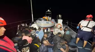 Bodrum açıklarında 35 düzensiz göçmen kurtarıldı