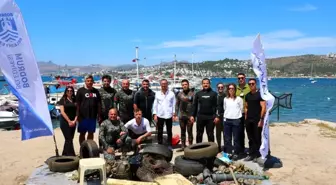 Bodrum'da Deniz Dibi Temizliği: 223 Kilogram Atık Çıkarıldı