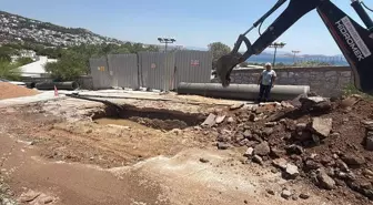 Bodrum'da İçme Suyu İsale Hattında Patlama
