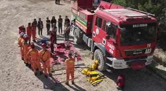 Bolu'da Orman Yangınlarıyla Mücadele Eğitimi Verildi
