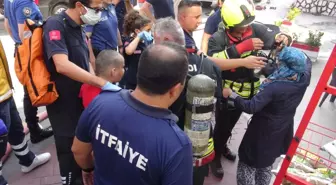 Bolu'da Yangın Çıkan Apartmandan Mahsur Kalan İki Kişi Kurtarıldı