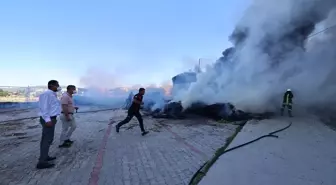 Burdur'da Mobilya Fabrikasında Yangın Çıktı