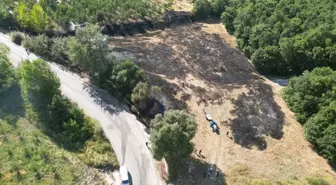 İnegöl'de Yangın Korkusu: Boş Arazide Çıkan Yangın Ormana Sıçramadan Söndürüldü