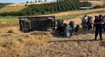 Mustafakemalpaşa'da Traktör Devrildi, Sürücü Hayatını Kaybetti