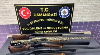 Bursa'da Av Tüfeğiyle Havaya Ateş Açan 4 Zanlı Gözaltına Alındı