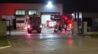 İnegöl'de Tekstil Fabrikasında Yangın