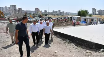 Kayseri'de Su Deposu Çalışmaları İncelendi