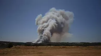 Çanakkale'de Orman Yangınına Havadan ve Karadan Müdahale