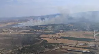 Çanakkale Biga'da Orman Dışı Alanda Yangın Çıktı