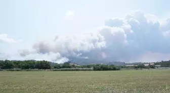 Çanakkale'de Tarım Arazisinden Ormanlık Alana Sıçrayan Yangına Müdahale Devam Ediyor