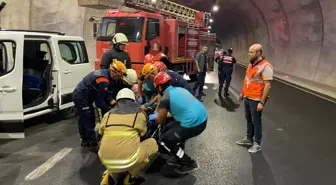 Troya Tüneli'nde Trafik Kazası Tatbikatı Gerçekleştirildi