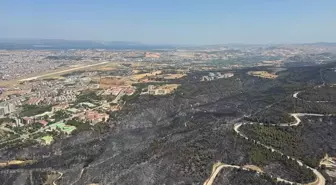 Çanakkale'deki Yangın Kontrol Altında, Helikopter Görüntüleri Paylaşıldı