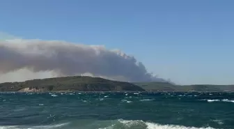 Çanakkale'de Orman Yangınına Müdahale Devam Ediyor