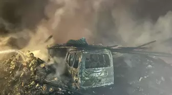 Çankırı'da Yangın: Ahır ve Araçlar Kül Oldu
