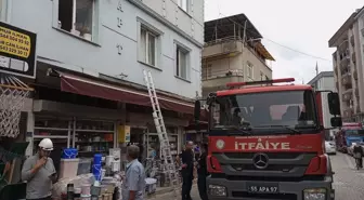 Çarşamba'da bir evde çıkan yangın söndürüldü