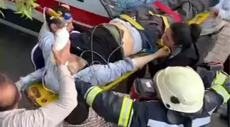 Pasinler'de Çatıda Fenalaşan Vatandaşa İtfaiye Ekipleri Yardım Etti