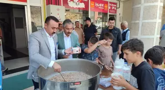 Çelikhan'da Cuma Namazı Öncesi Aşure İkramı