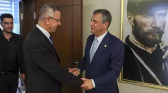 Özgür Özel, Filistin Büyükelçisi Faed Mustafa'yı Kabul Etti