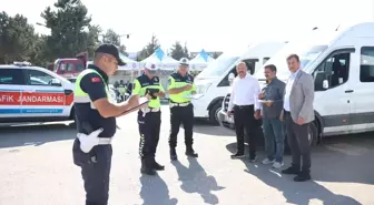 Çorum'da Okul Servis Araçları Denetlendi