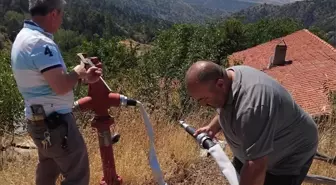 İskilip'te Yangın Riski Bulunan Köylere Hortum Dağıtımı Başladı