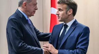 Cumhurbaşkanı Erdoğan, Fransa Cumhurbaşkanı Macron ile bir araya geldi