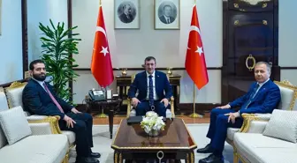 Cumhurbaşkanı Yardımcısı Yılmaz, Suriye İçişleri Bakanı Hattab ile Görüştü