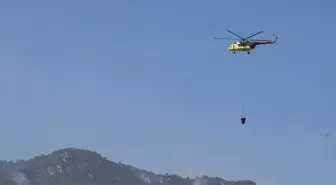 Denizli'deki Orman Yangınında Hava ve Karadan Mücadele Devam Ediyor