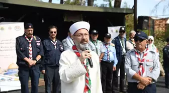 Diyanet İşleri Başkanı Ali Erbaş, Kudüs ve Filistin Davasını Destekleme Kampı'nı Ziyaret Etti