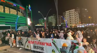 Diyarbakır'da İsrail'in Gazze'ye saldırılarına protesto