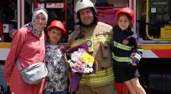 Düzce Belediyesi'nden İtfaiye Personeline Duygusal Babalar Günü Sürprizi