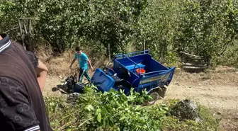 Düzce'de Tarım Aracının Devrilmesi Sonucu 4 İşçi Yaralandı