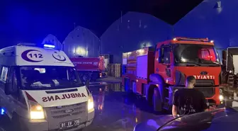 Düzce'deki Otomotiv Fabrikasında Yangın Çıktı