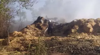 Havsa'da Yangın: 500 Balya Saman Zarar Gördü