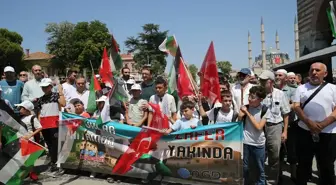 Edirne'de Çocuklar Gazze için Seslerini Yükseltti
