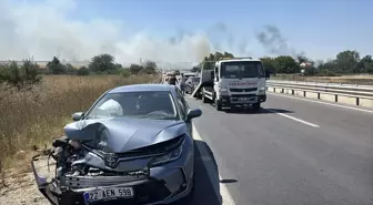 Edirne'de Anız Yangınlarıyla Mücadele Devam Ediyor