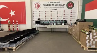 Edirne'de Kaçakçılıkla Mücadele: Çok Sayıda Elektronik Cihaz Ele Geçirildi
