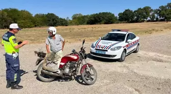 Edirne'de Motosiklet Denetimi: 3 Sürücüye Ceza