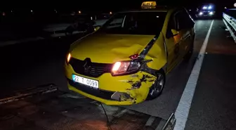 Edirne'de Taksi ile Elektrikli Motosiklet Çarpışması: İki Yaralı