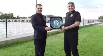 Edirne Emniyet Müdürlüğü'nde Tayin Olan Personele Veda Programı