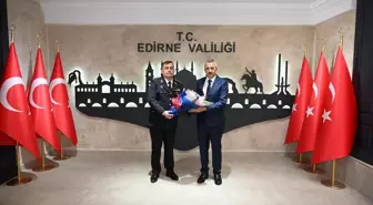 Edirne Jandarma Komutanı, Vali Sezer'i Ziyaret Etti