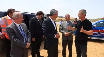 Edirne Valisi Sezer, Enez'e Ulaşımı Sağlayan Yolun Çalışmalarını Hızlandırıyor