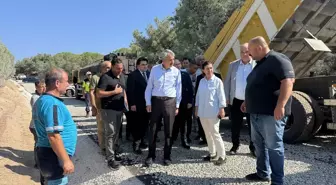 Edirne Valisi Sezer, Sultaniçe Sahil Yolunun İnşaatını İnceledi