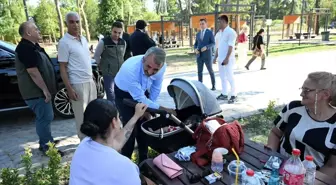 Edirne Valisi Yunus Sezer, Söğütlük Millet Bahçesi'ni Ziyaret Etti