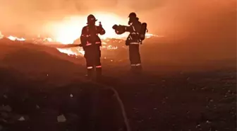 Edremit'te Katı Atık Depolama Alanında Yangın