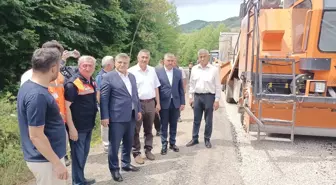 Sinop'ta Turizm Yolunda Asfaltlama Çalışmaları Başladı