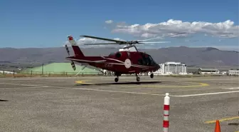 Karaçoban'da Kalp Krizi Geçiren Hasta Ambulans Helikopterle Hastaneye Ulaştırıldı