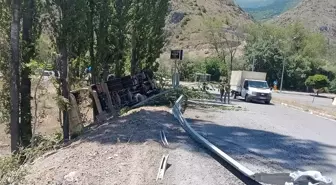 Kaza: Erzurum'da Hafriyat Kamyonu Devrildi, Sürücü Hayatını Kaybetti