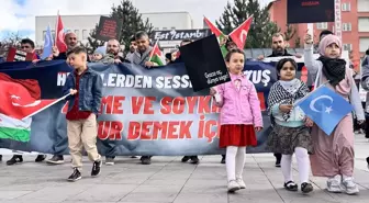 Erzurum'da Sağlık Çalışanlarından Gazze İçin Sessiz Yürüyüş