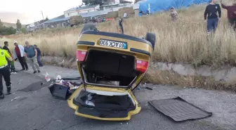 Erzurum'da Takla Atan Otomobilde Bir Kişi Hayatını Kaybetti