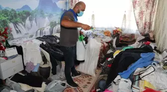 Eskişehir'de Müstakil Evden 1 Ton Çöp Çıkarıldı